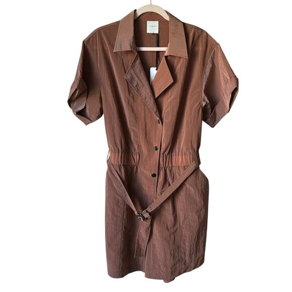 Varley Pants - Varley Belle Boxy I Playsuit NWT Brown Size Large